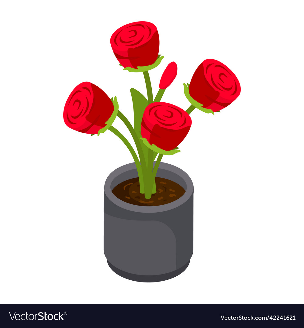 Red roses Royalty Free Vector Image - VectorStock