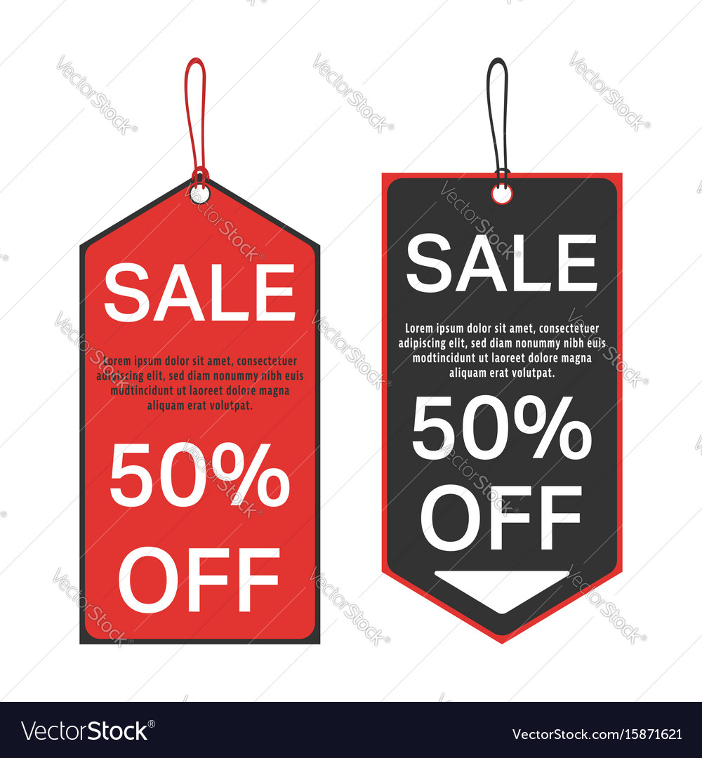 sale tag template royalty free vector image vectorstock