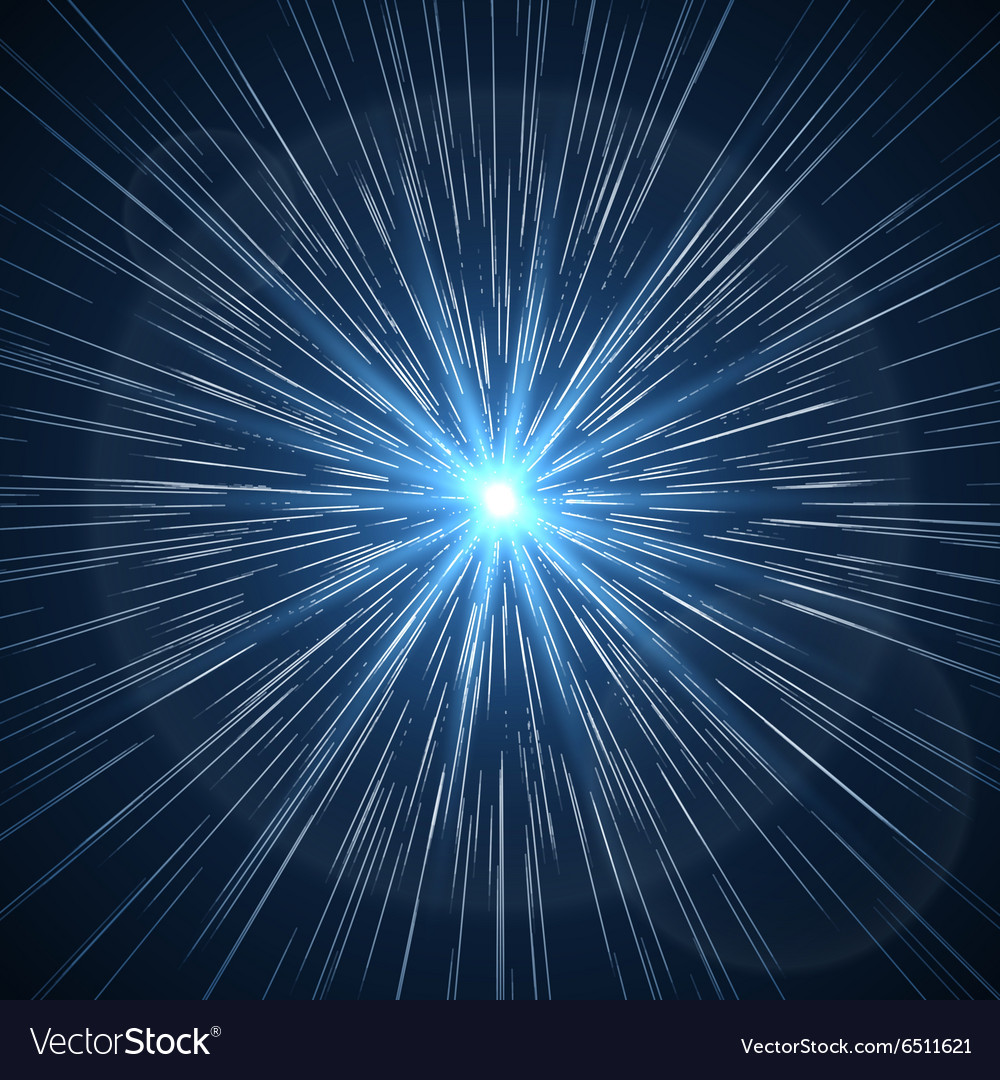 Time warp supernova starburst Royalty Free Vector Image