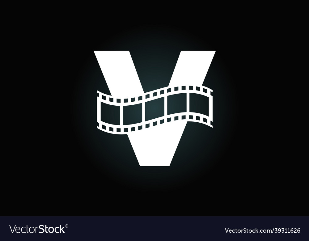 Initial v monogram alphabet incorporated Vector Image