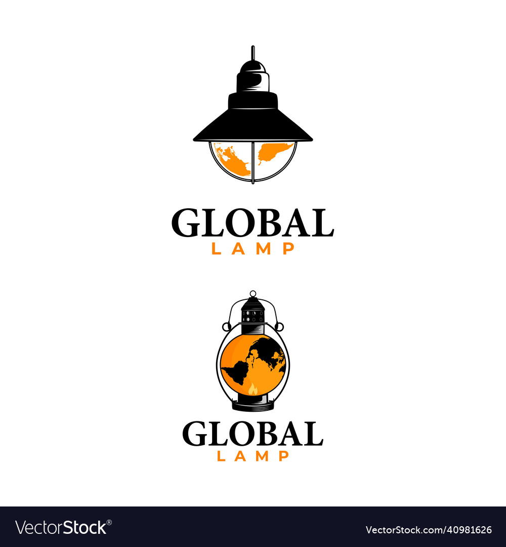 World light logo Royalty Free Vector Image VectorStock