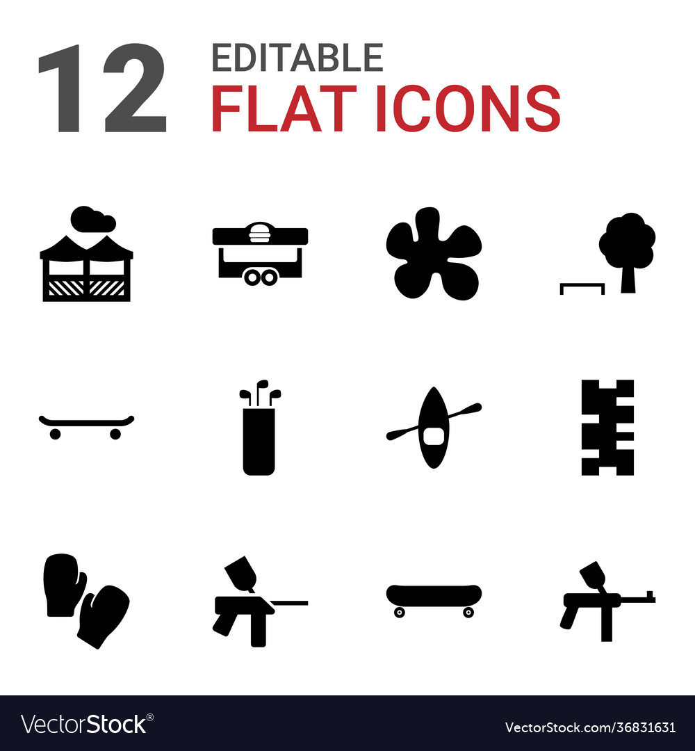 12 recreation icons