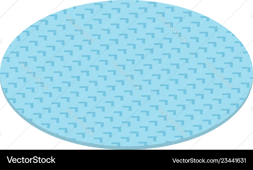 Round carpet icon isometric style Royalty Free Vector Image