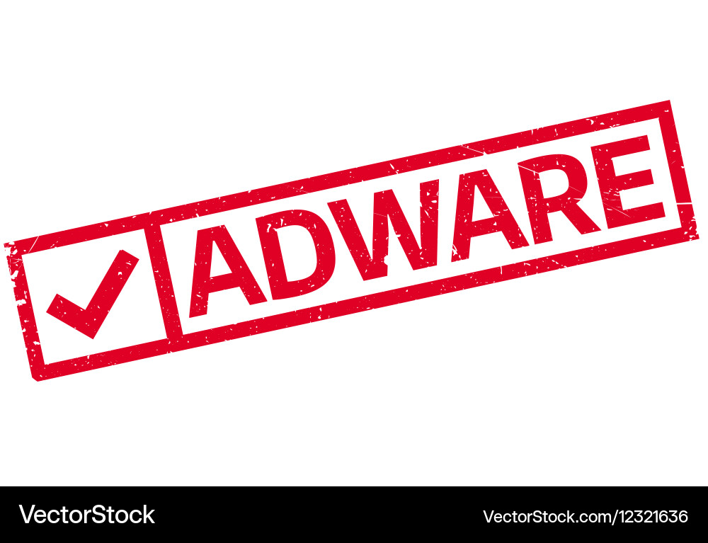 Adware rubber stamp Royalty Free Vector Image - VectorStock