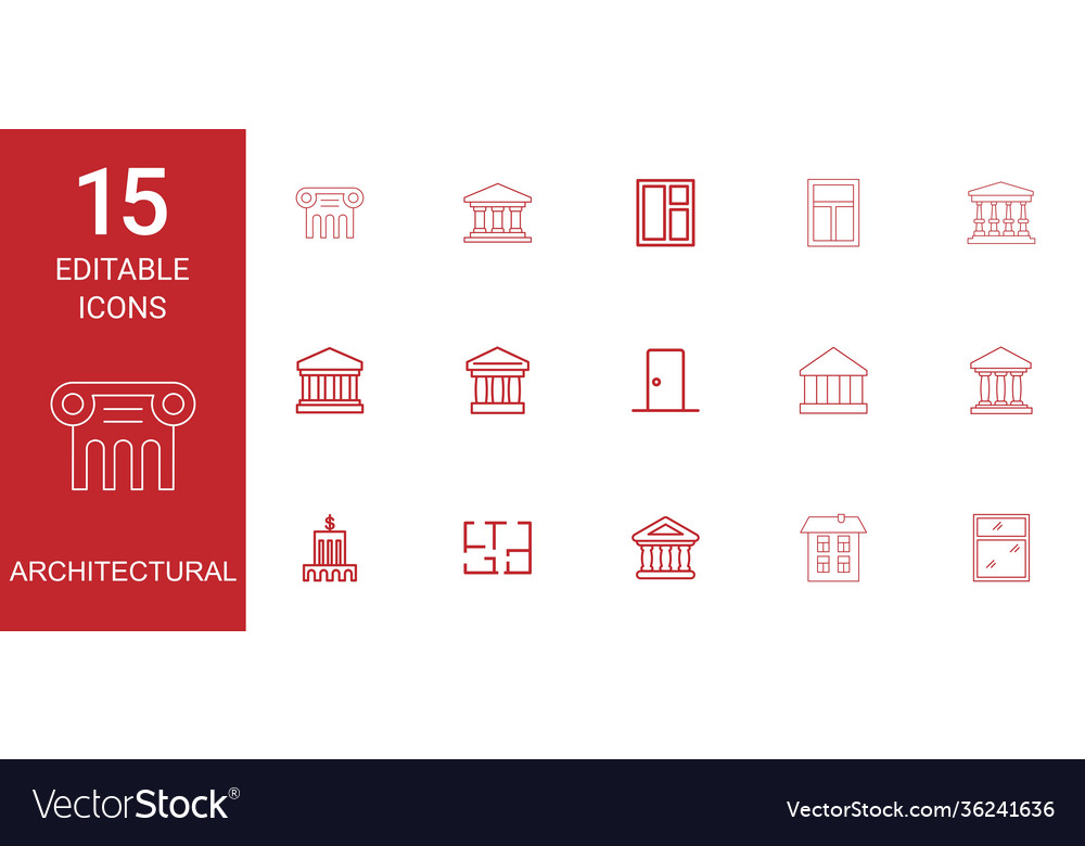 Architectural Icons Royalty Free Vector Image Vectorstock Architectural Icons Royalty Free Vector Image Vectorstock