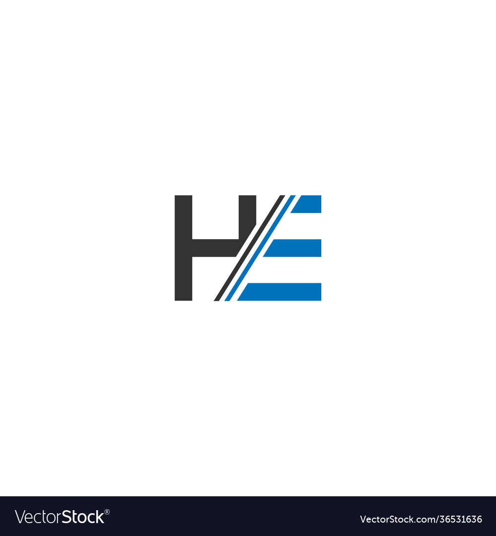 Eh or he abstract outstanding professional Vector Image