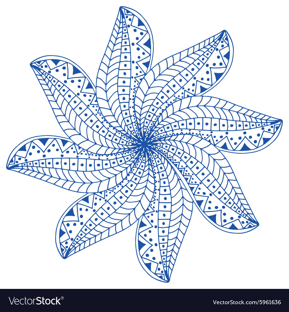 Rosette ornament Royalty Free Vector Image - VectorStock