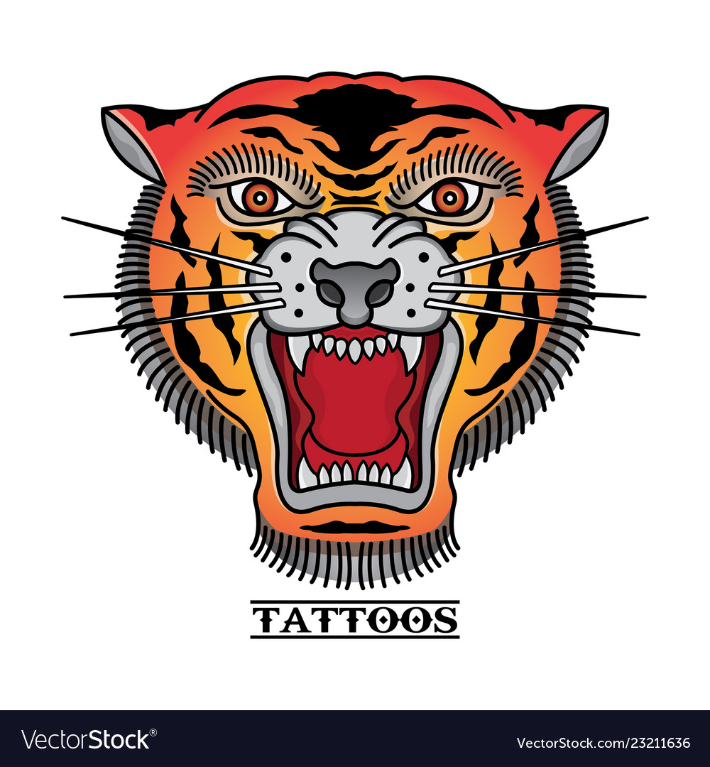 Todays drawing tutorial how to draw a tigers face up on my YouTube channel  thebrokenpuppet  Traditional tattoo art Tiger tattoo design Old school  tattoo sleeve