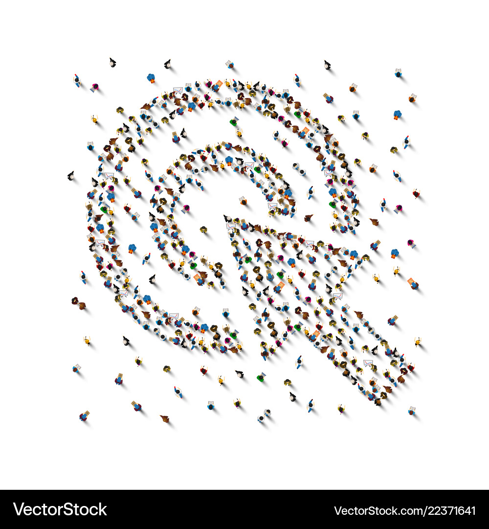Crowd people Royalty Free Vector Image - VectorStock