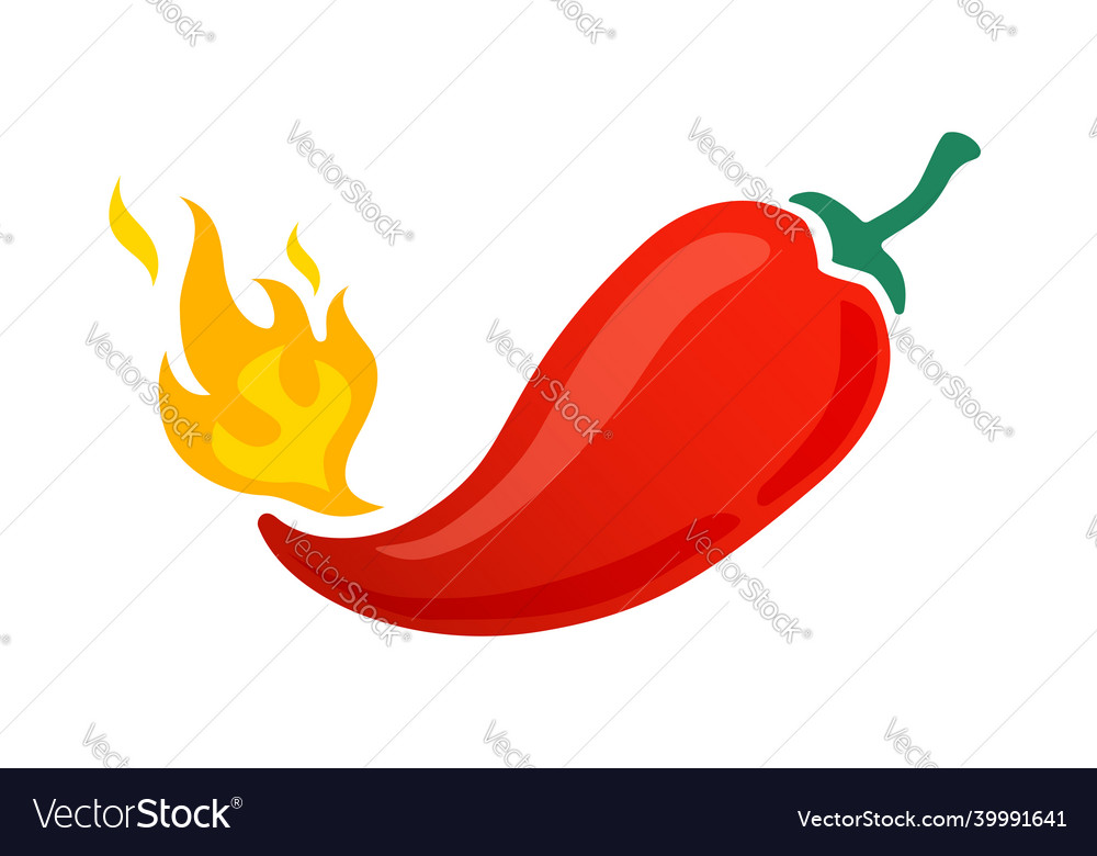 Icon Of Hot Jalapeno Or Chilli Pepper Royalty Free Vector