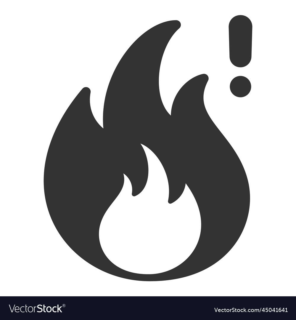 Open fire 1 Royalty Free Vector Image - VectorStock