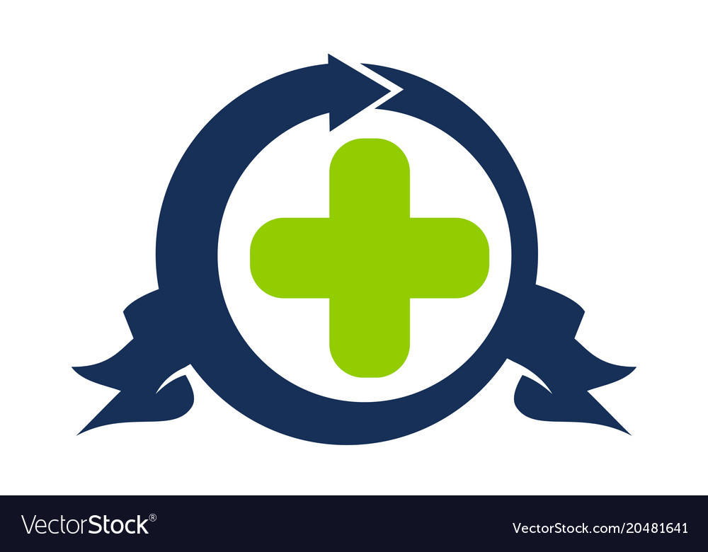 Premium health solution center Royalty Free Vector Image