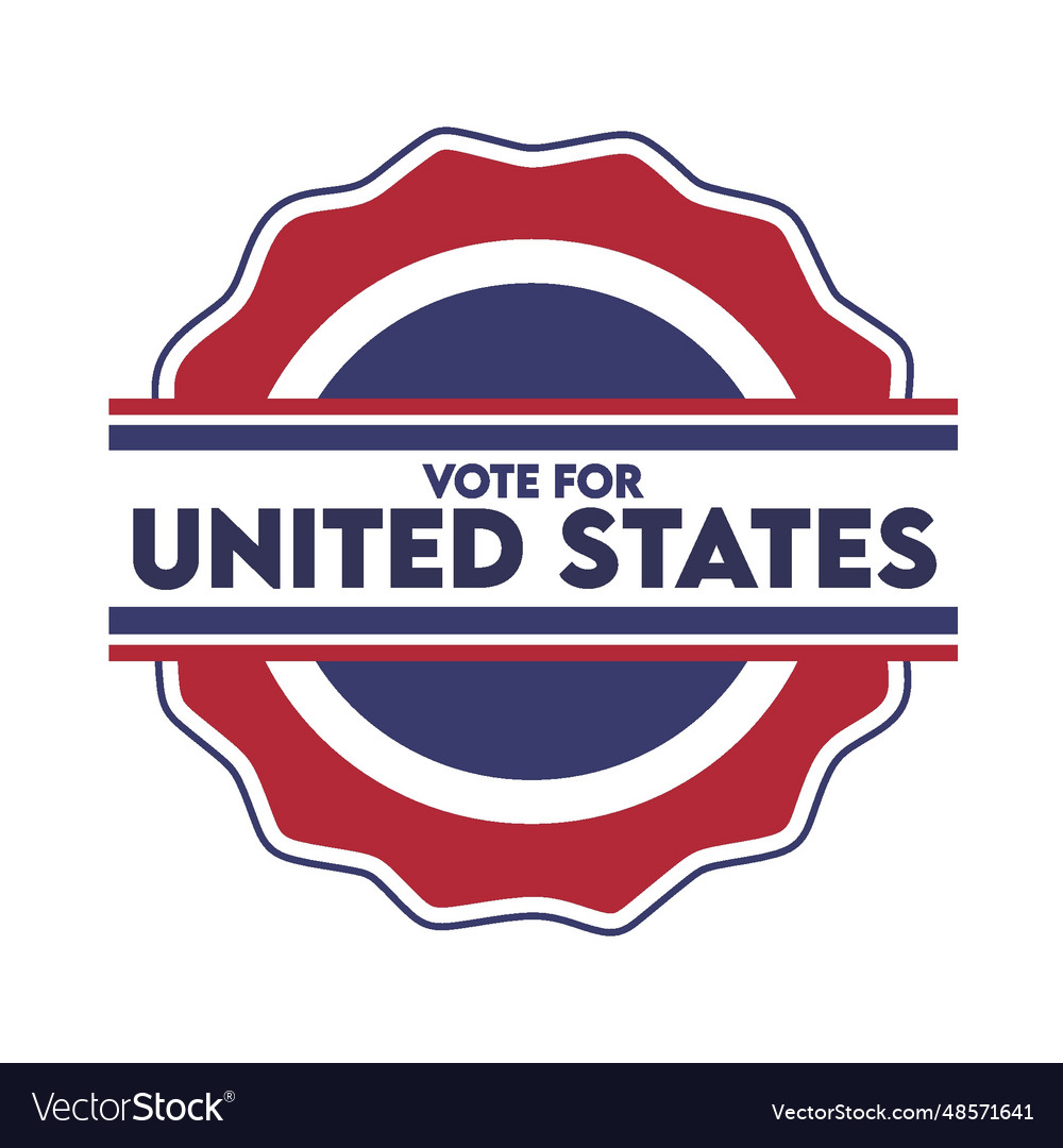 Vote for united states of america 2024 election Vector Image