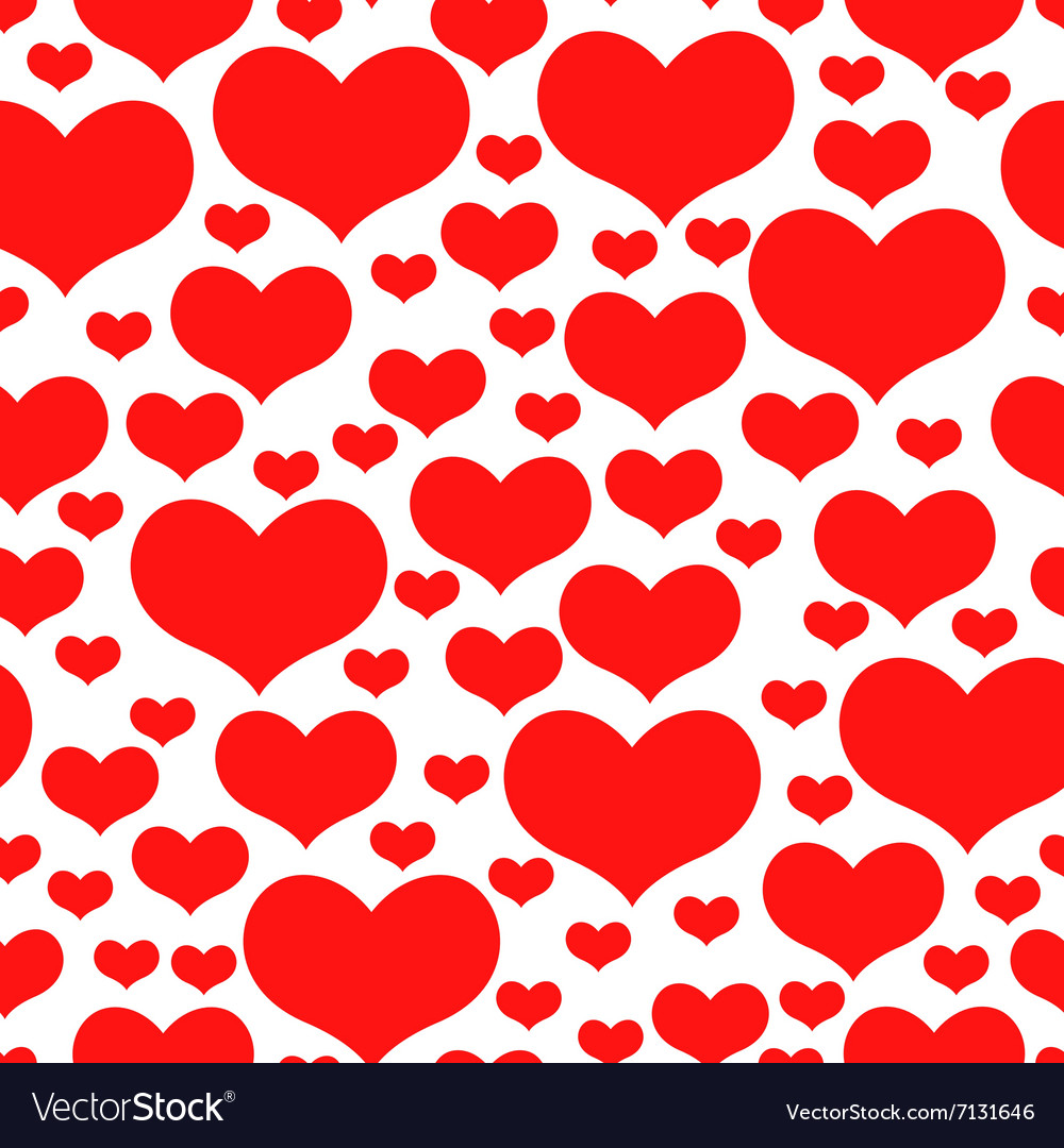 Hearts pattern Royalty Free Vector Image - VectorStock