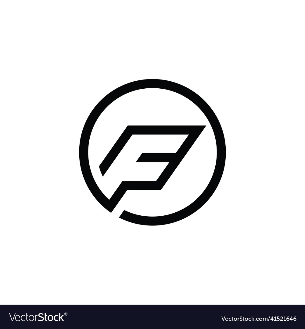 Initial letter f logo design concept Royalty Free Vector