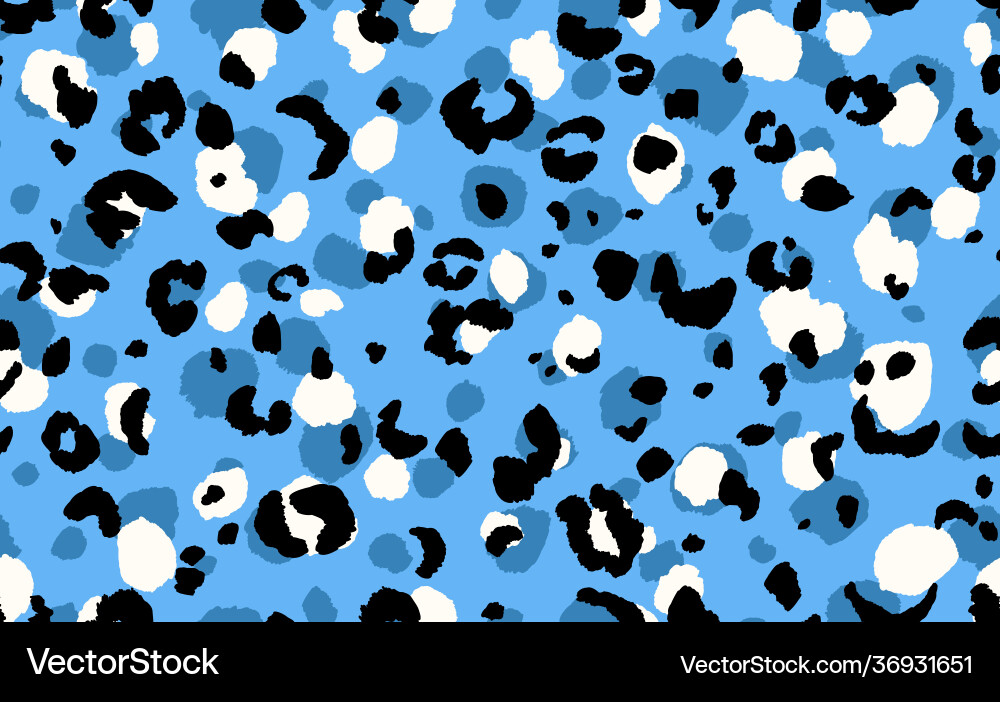 Abstract modern leopard seamless pattern animals Vector Image