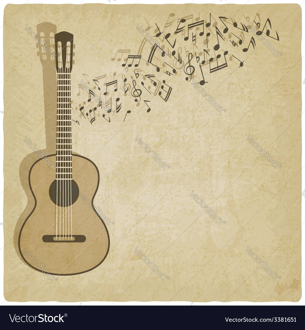 vintage guitar background