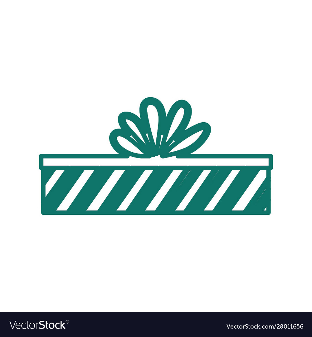 Gift box present isolated icon