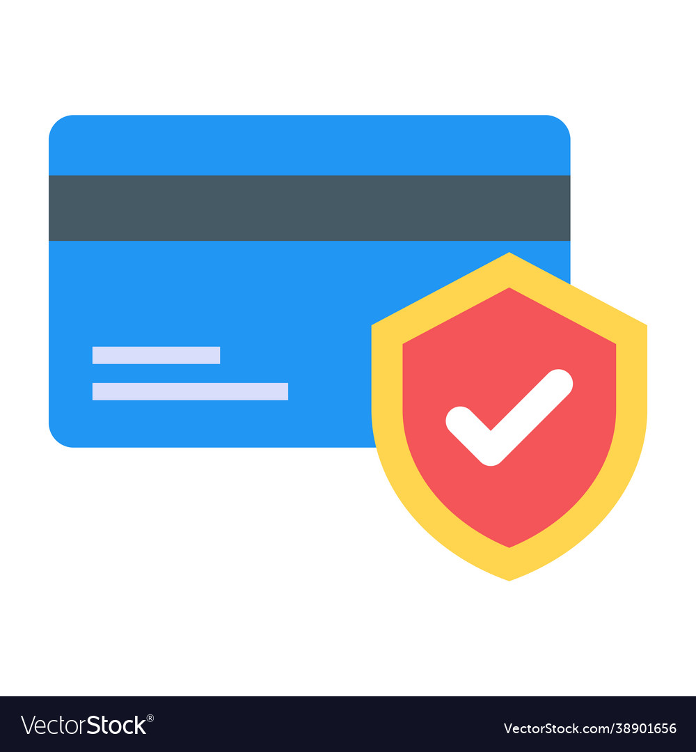 Secure card Royalty Free Vector Image - VectorStock