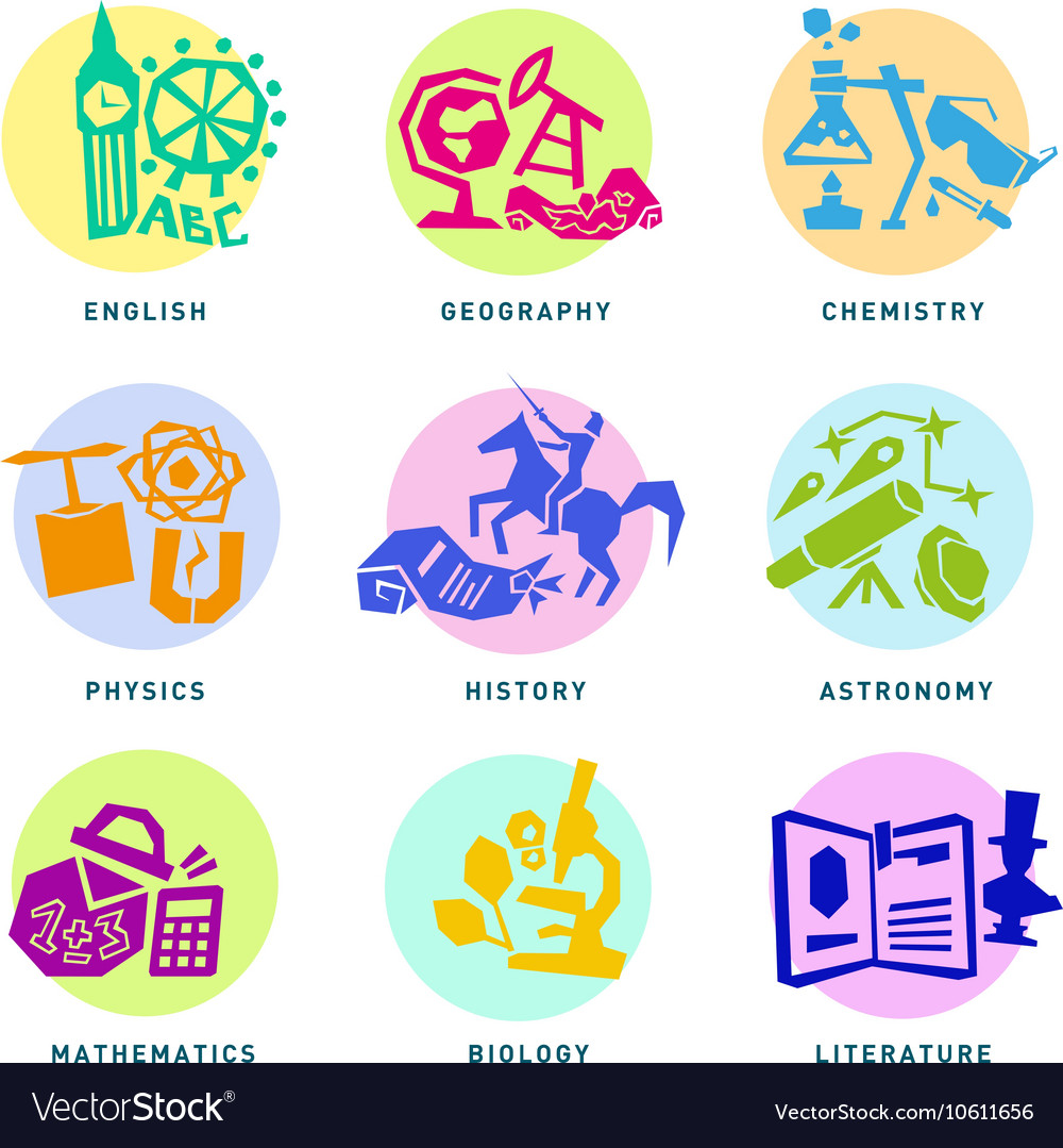 symbols for school subjects