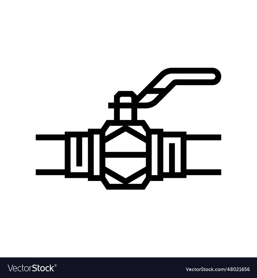 Valve gas service line icon Royalty Free Vector Image