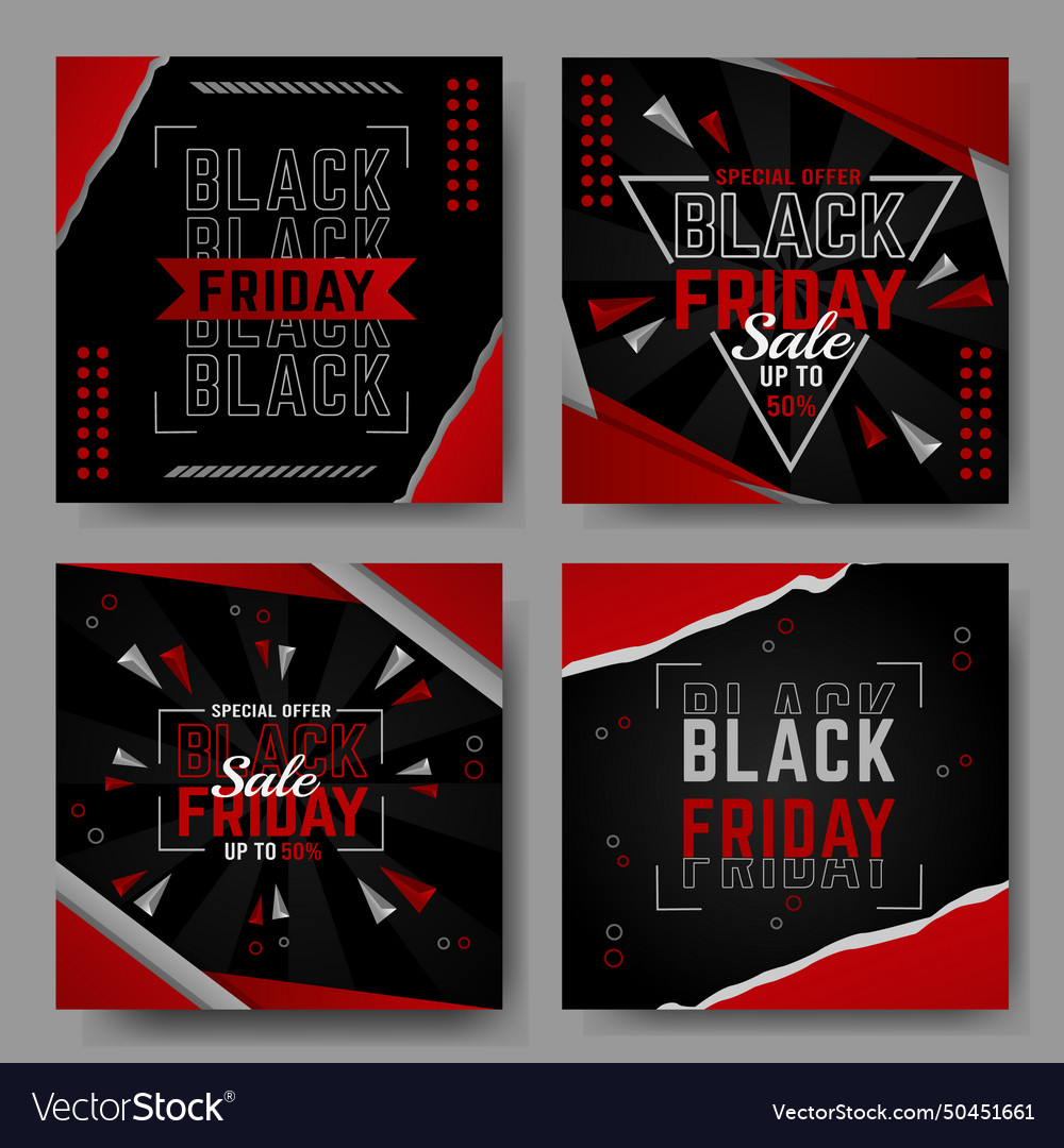 Black friday sale social media post design