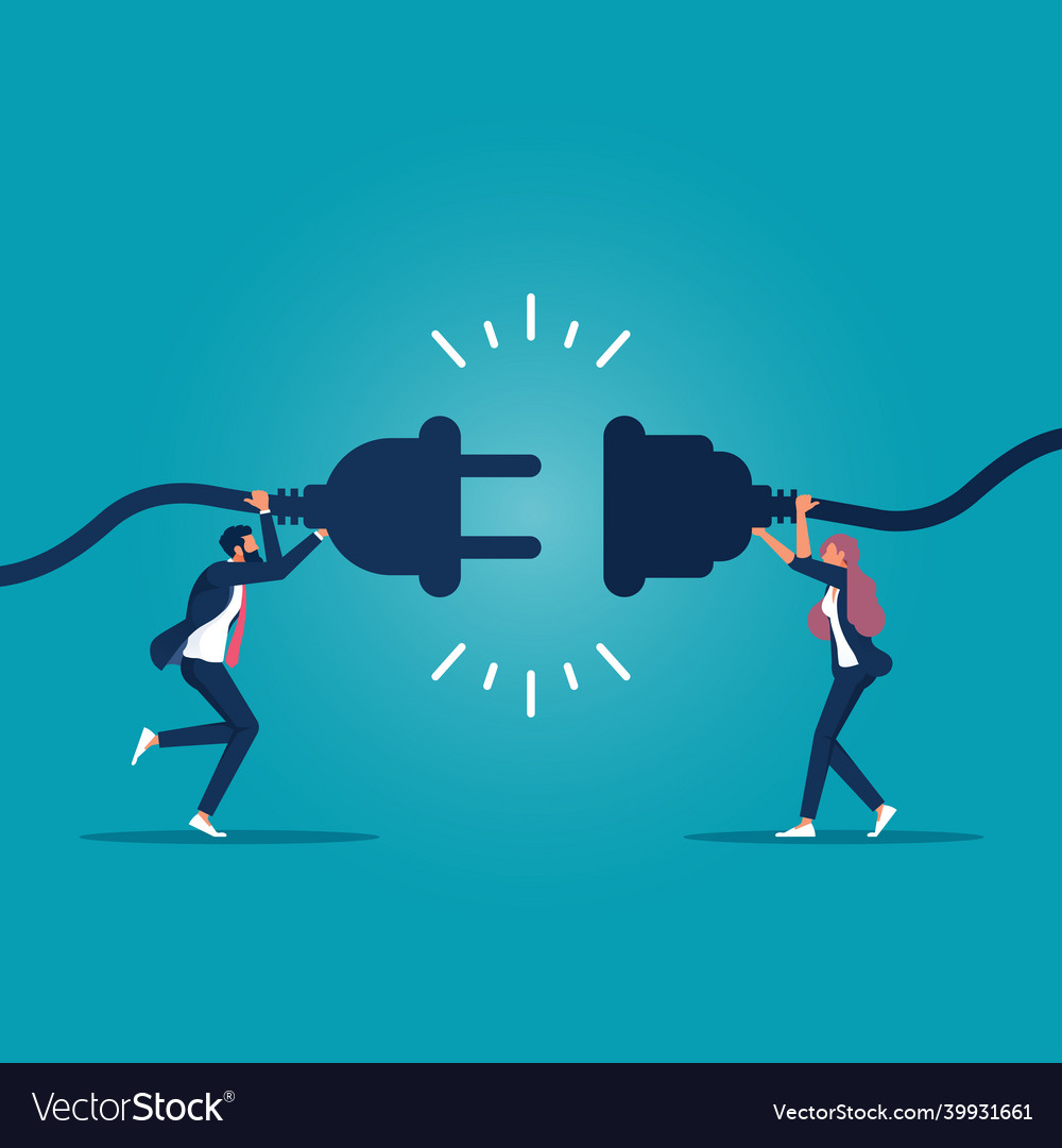 Collaboration teamwork concept vector image Collaboration teamwork concept
