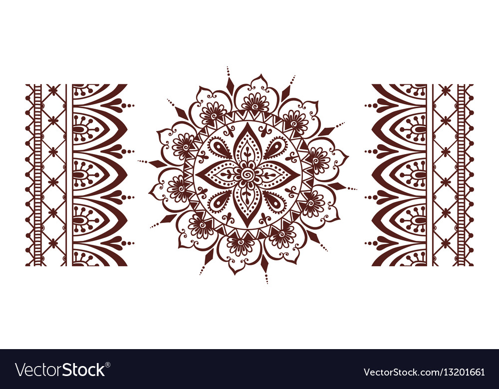 Maroon and Gold Temporary Mehndi Tattoo Sticker, Packaging Type: Pack,  Packaging Size: 1 Piece at Rs 20/pack in Mumbai