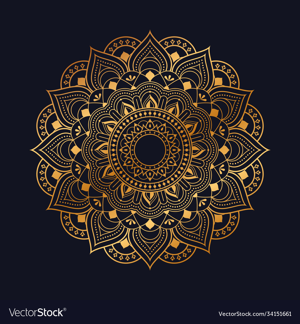 Luxury mandala background Royalty Free Vector Image