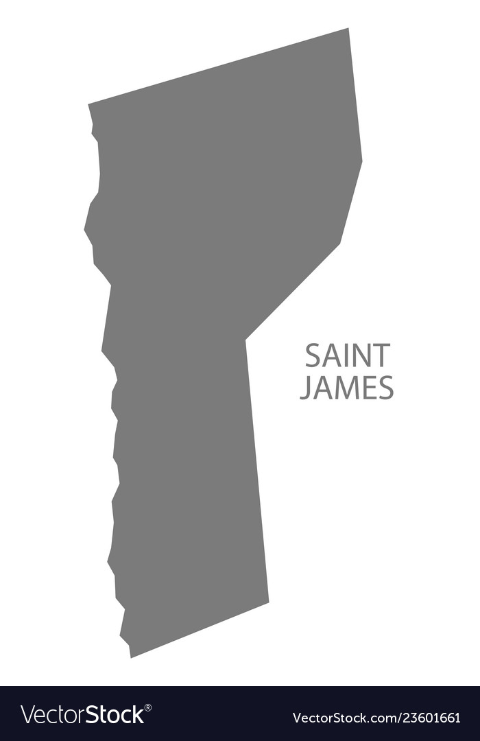 St James Barbados Map Saint James Barbados Map Grey Royalty Free Vector Image