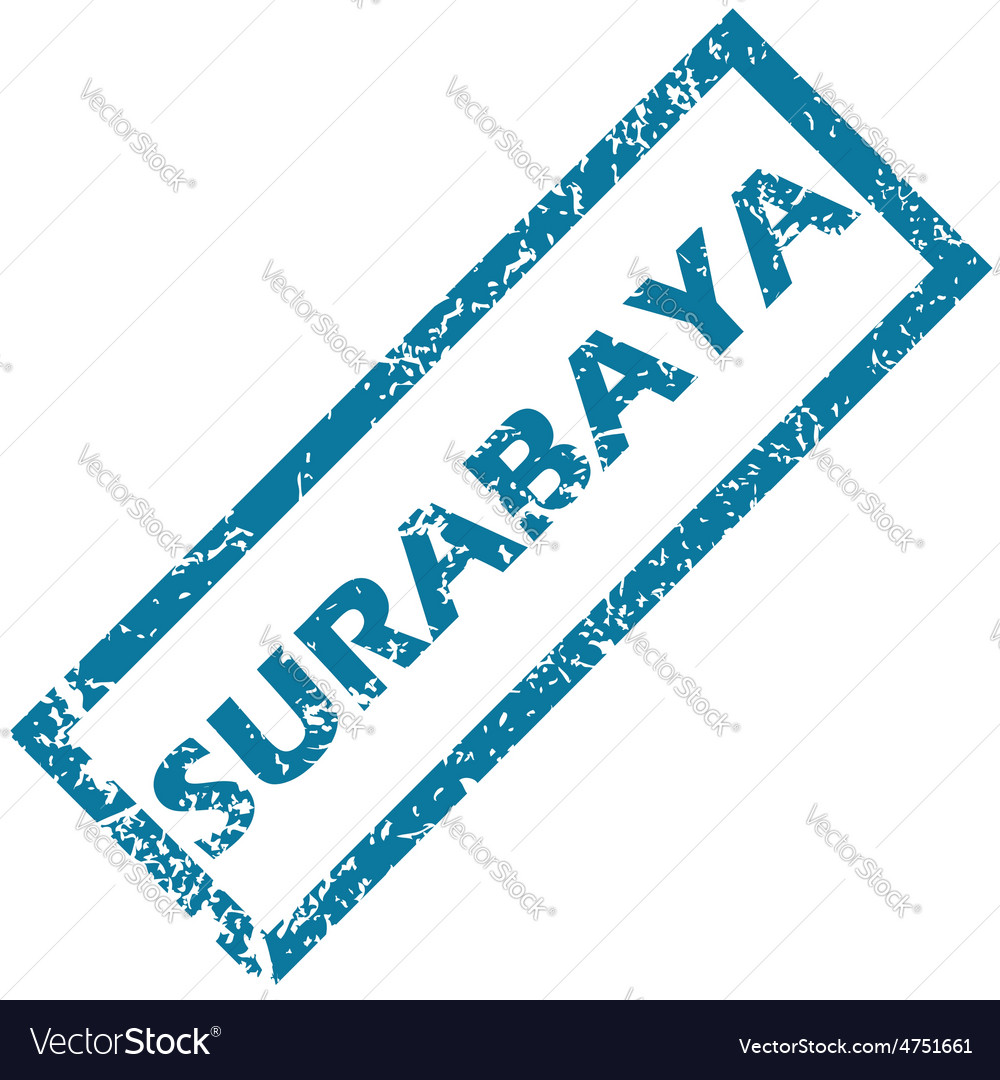 Surabaya rubber stamp Royalty Free Vector Image