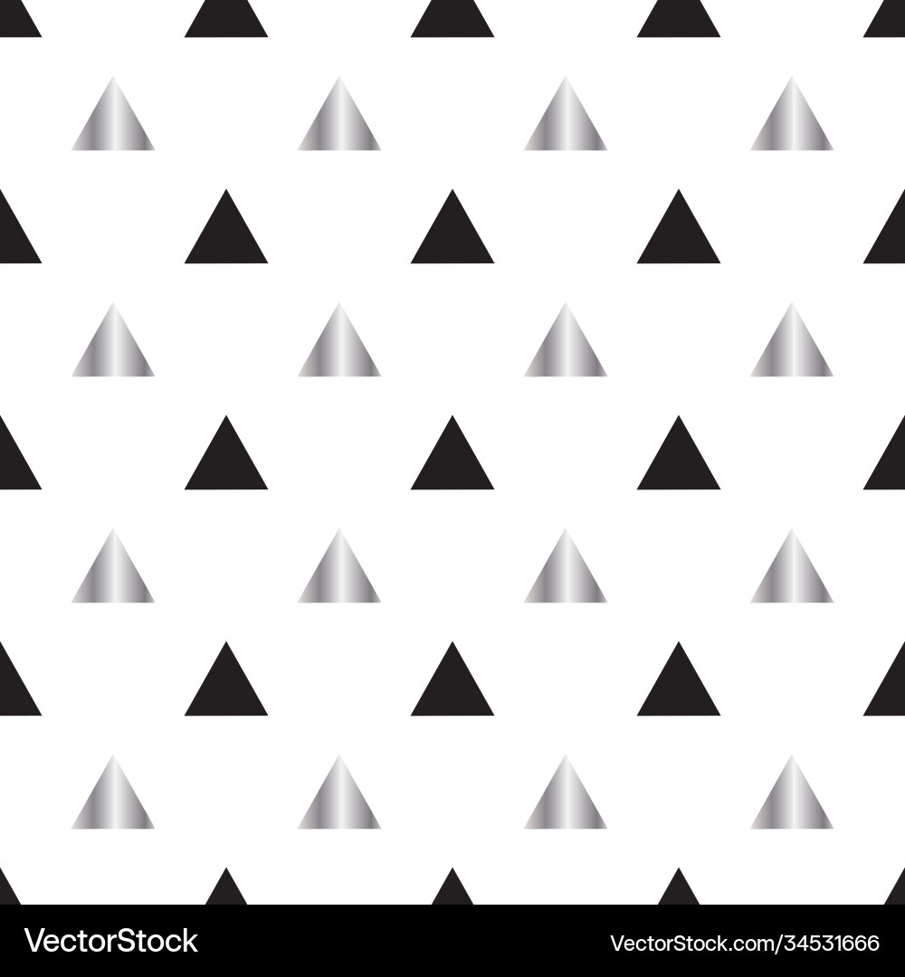 Black pattern triangle on white background Vector Image