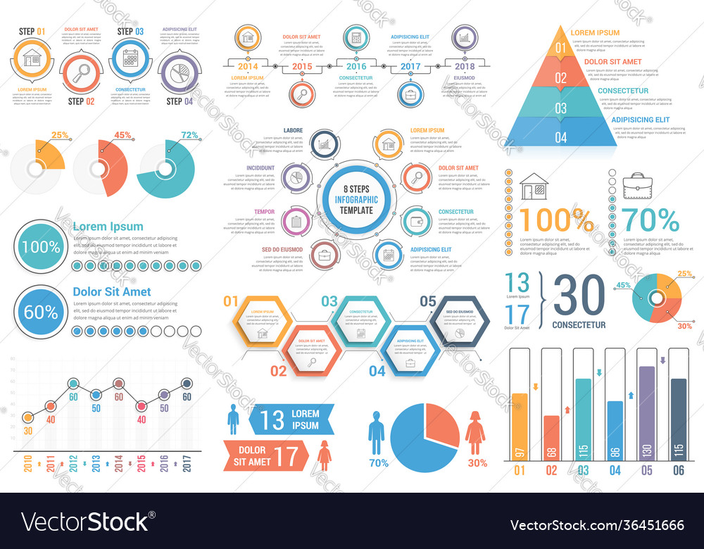 Infographic elements Royalty Free Vector Image