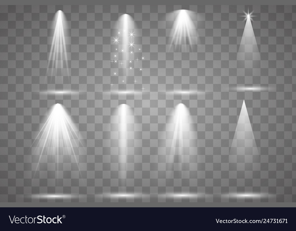 Bright Lighting With Spotlights Royalty Free Vector Image Spotlights Royalty Free Vector Image