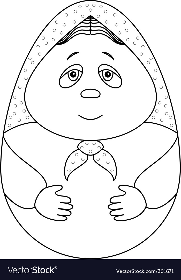 Doll matryoshka Royalty Free Vector Image - VectorStock