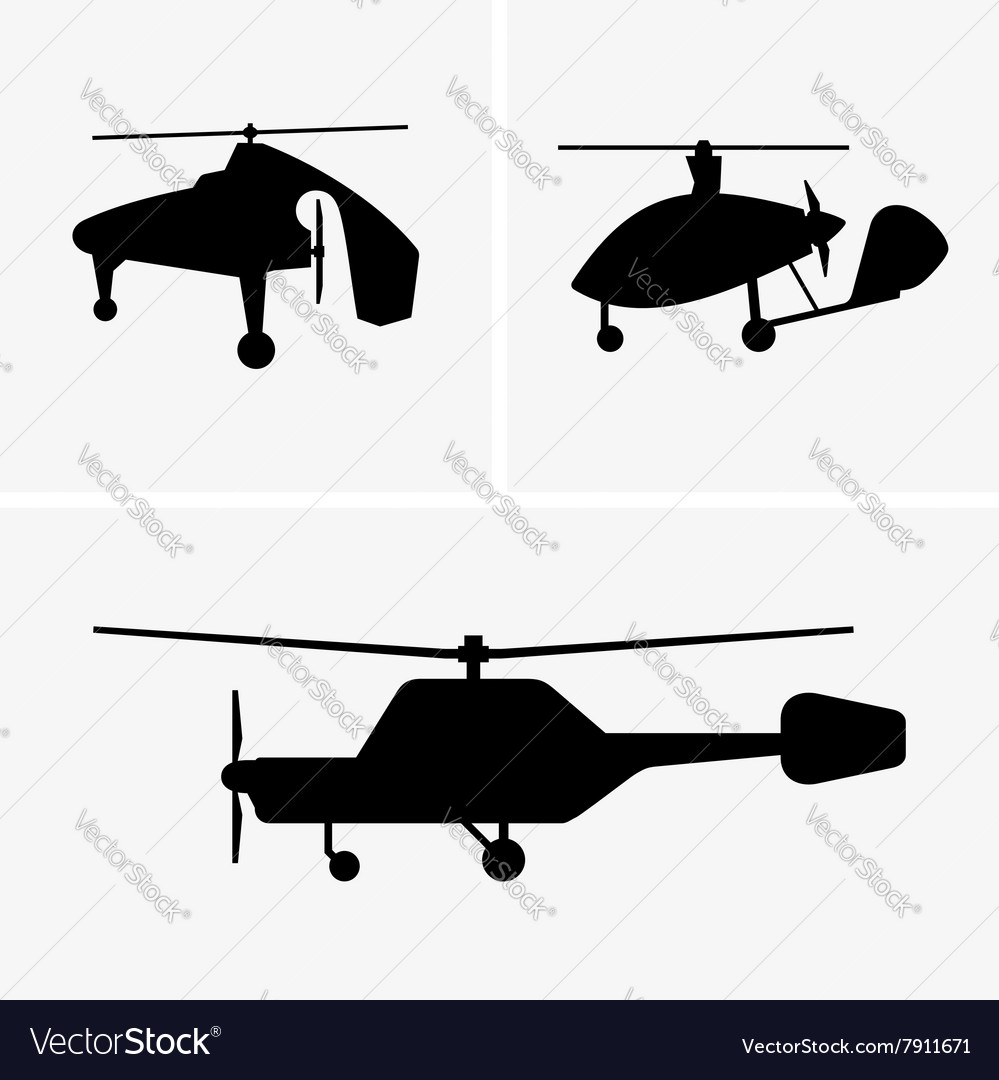 Helicopters Royalty Free Vector Image - VectorStock