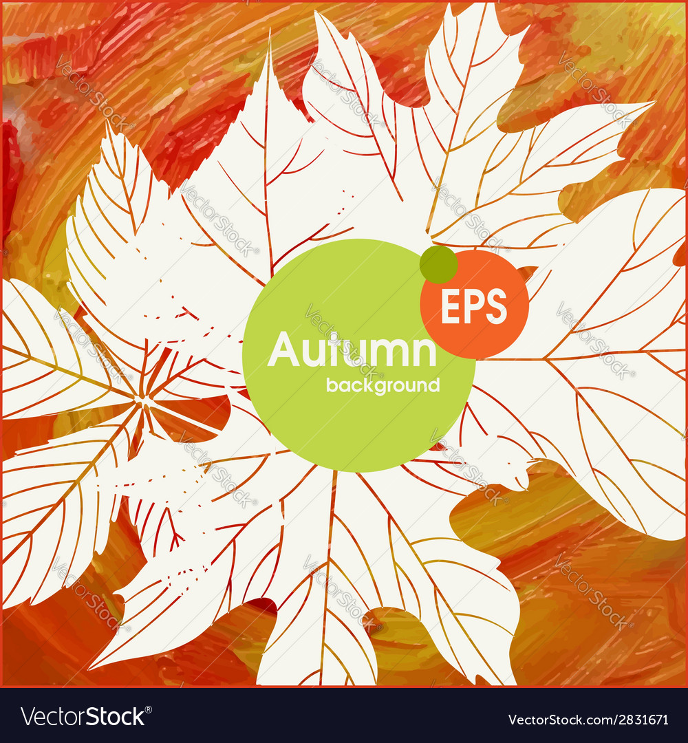 Magic autumn background Royalty Free Vector Image