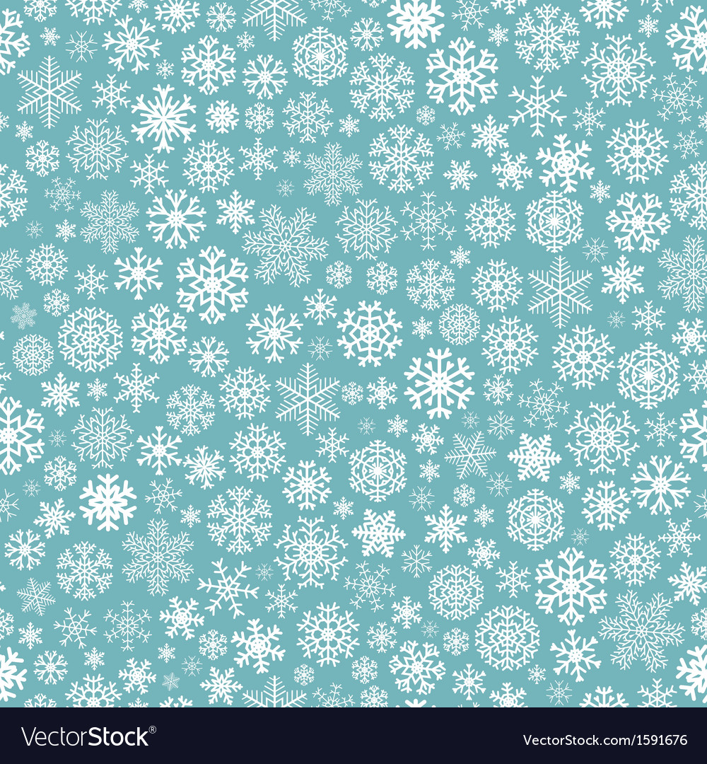 Christmas seamless pattern from snowflakes Vector Image