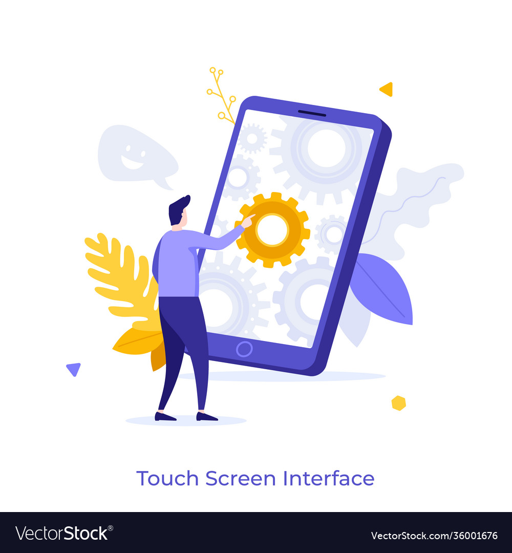 Flat character concept vector image Flat character concept