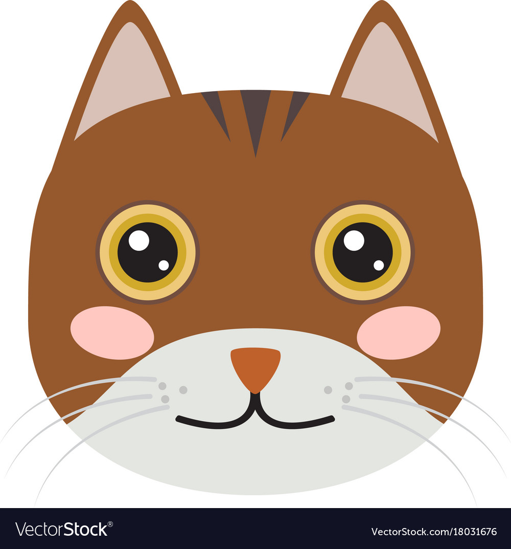 Cute cat icon Royalty Free Vector Image - VectorStock