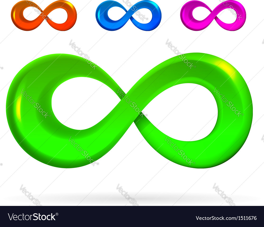 The symbol infinity Royalty Free Vector Image - VectorStock