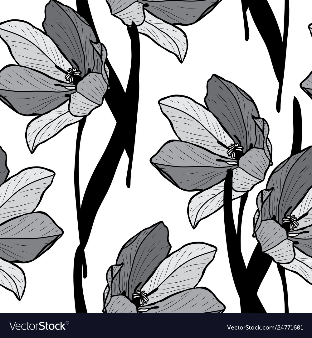 Floral seamless pattern Royalty Free Vector Image