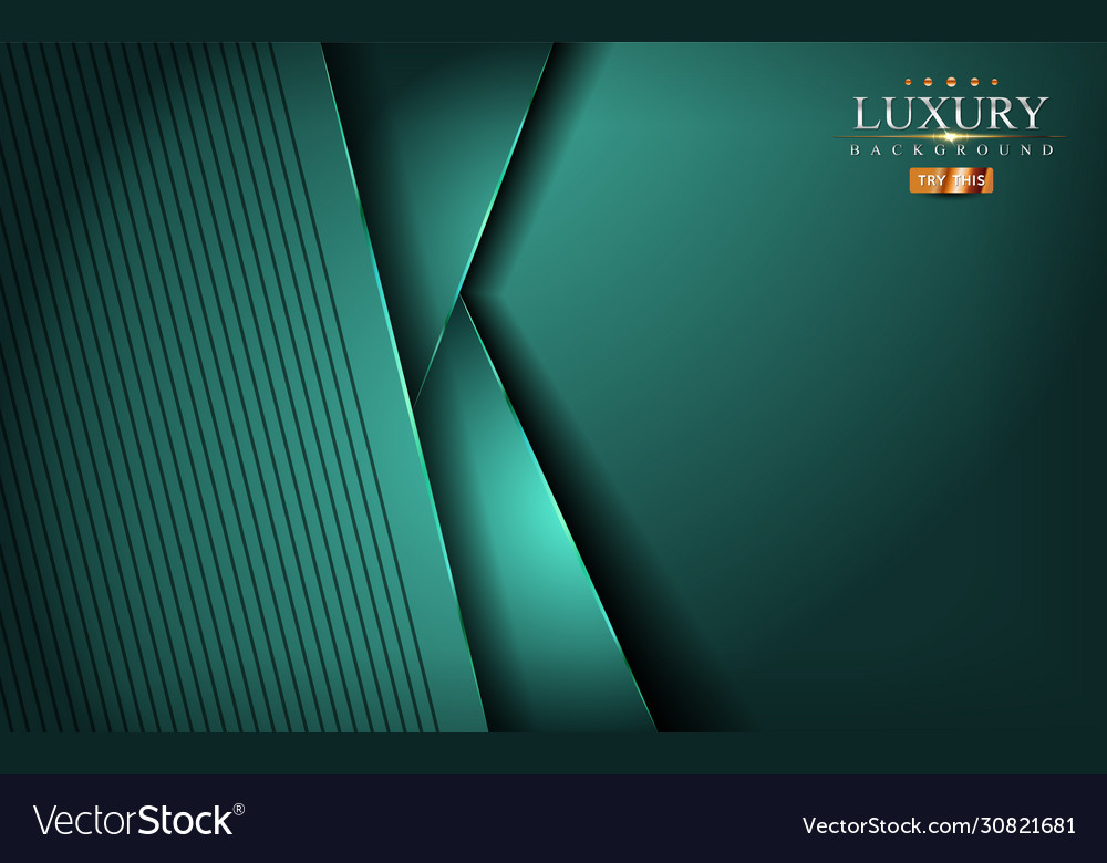 Modern green geometric with overlap textured Vector Image