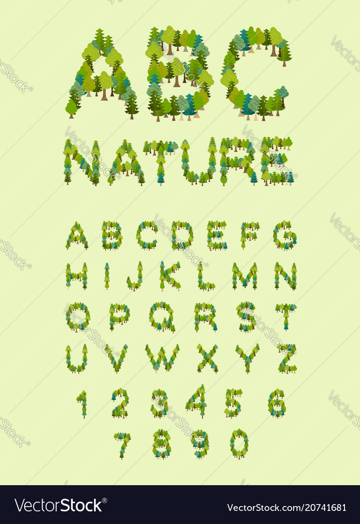 Typeset shipping Alphabet Tree