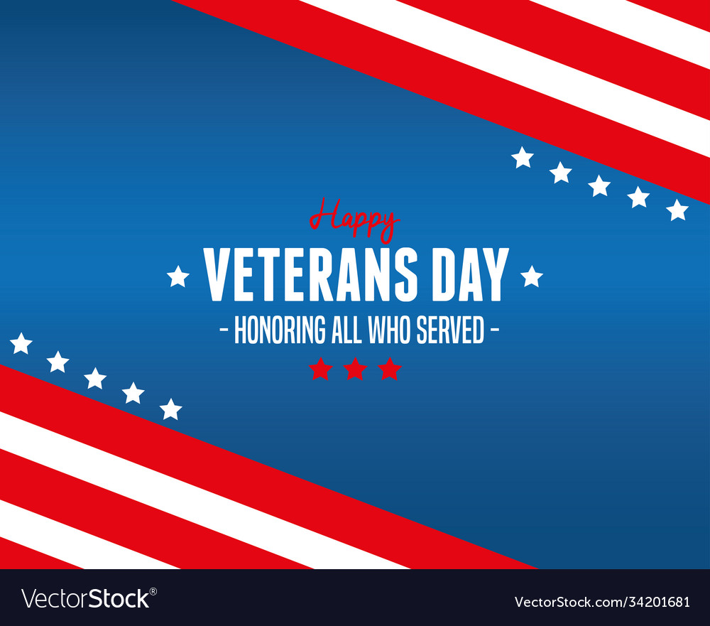 Poster celebration day veterans war Royalty Free Vector