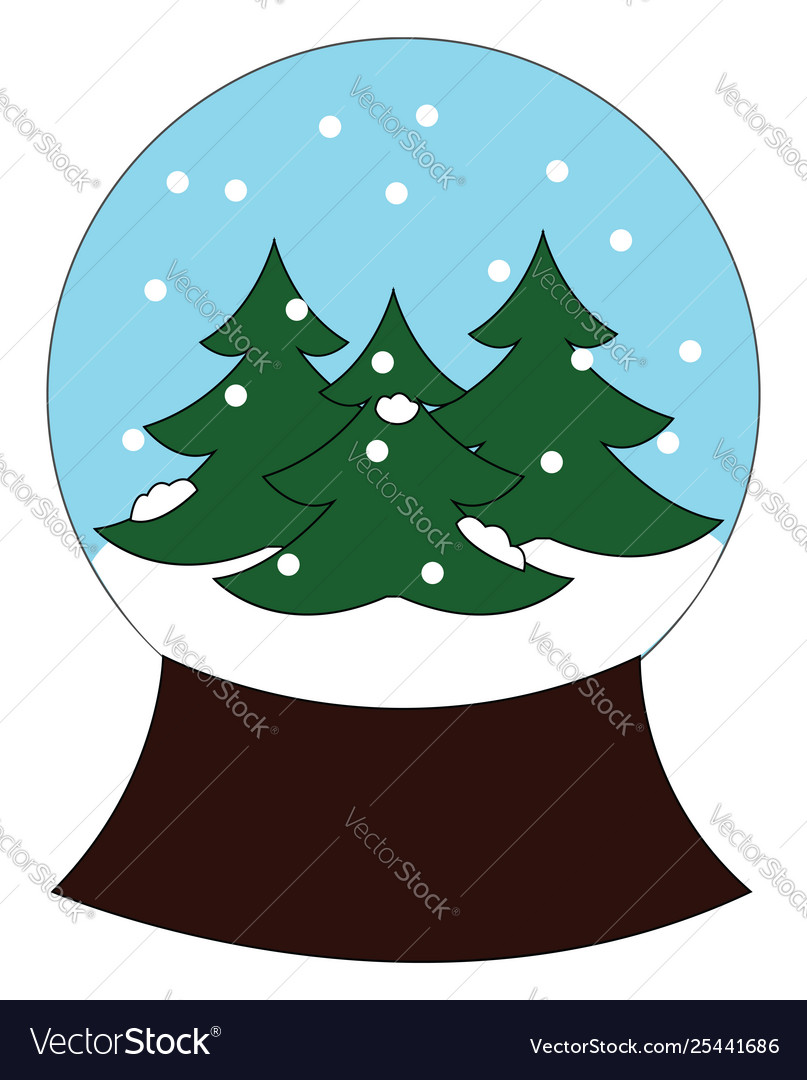 Christmas Dcor Or Ornament For Table Depicting Vector Image