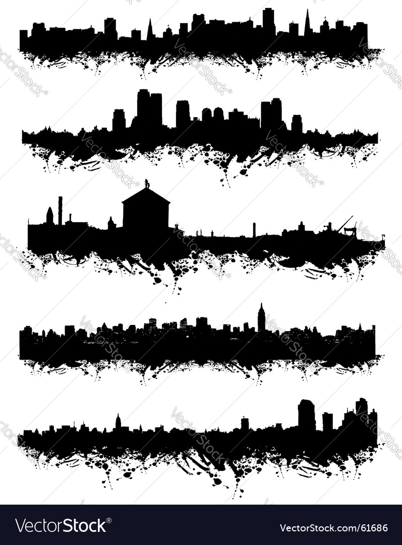 urban silhouette art