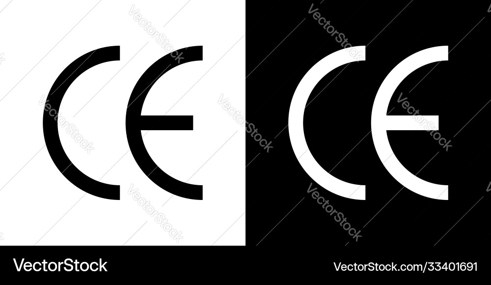 Ce icon symbol european certificate mark Vector Image