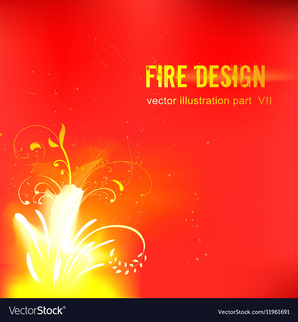Fire design Royalty Free Vector Image - VectorStock
