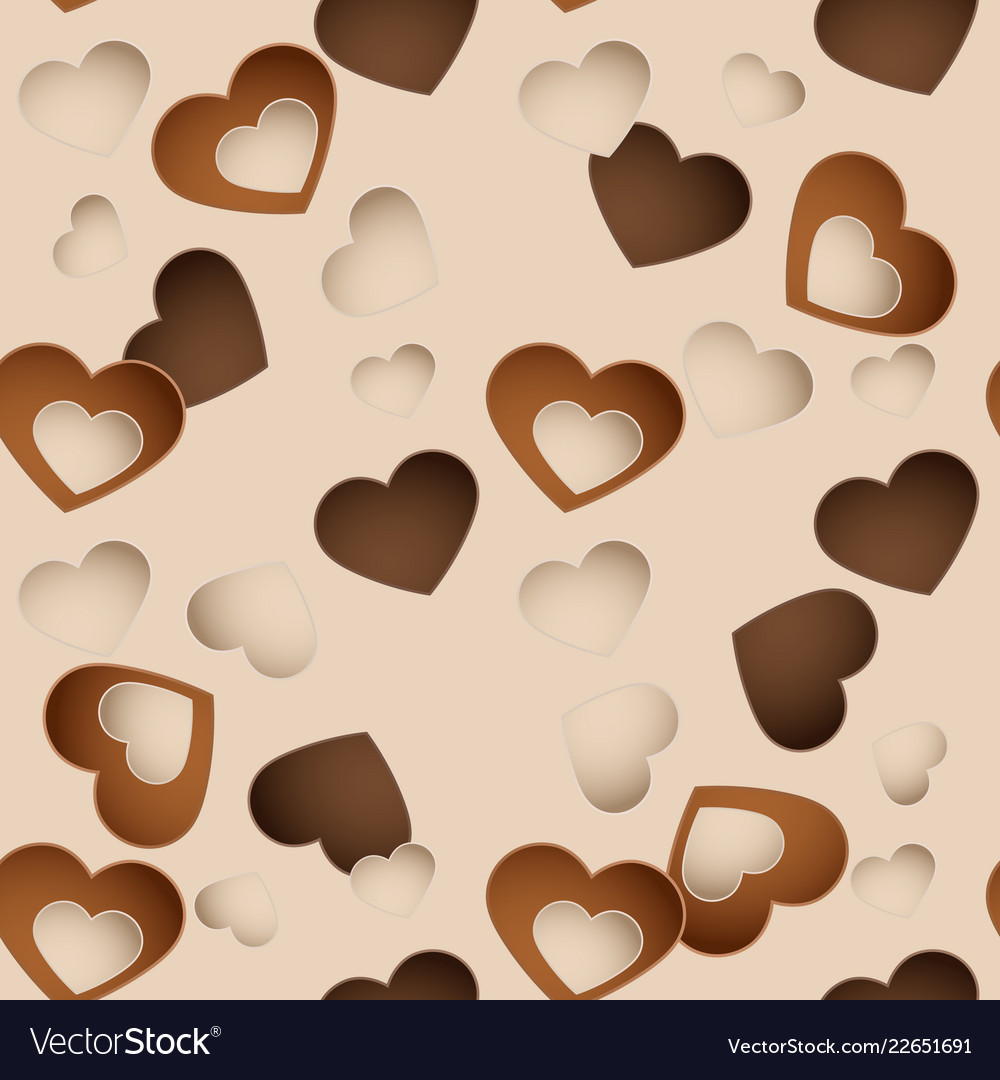 Seamless chocolate pattern with sweetmeat in form